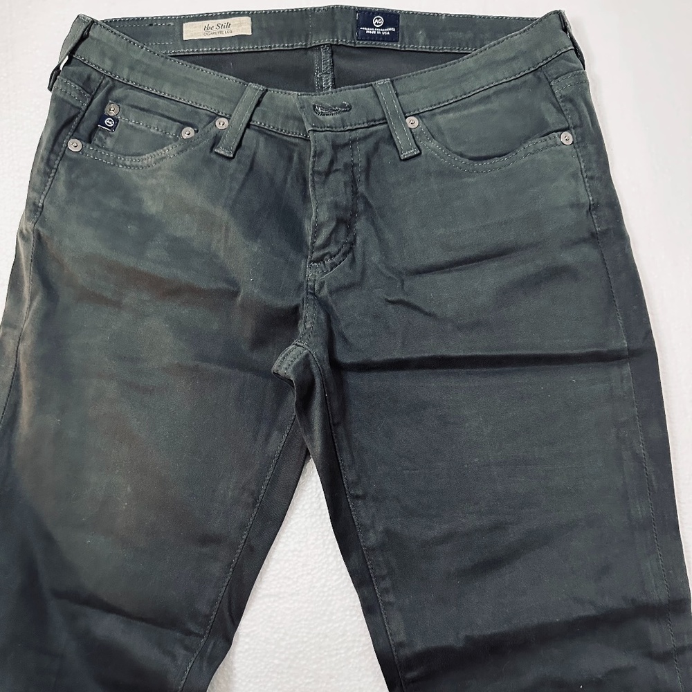 AG THE STILT CIGARETTE PANTS CHARCOAL